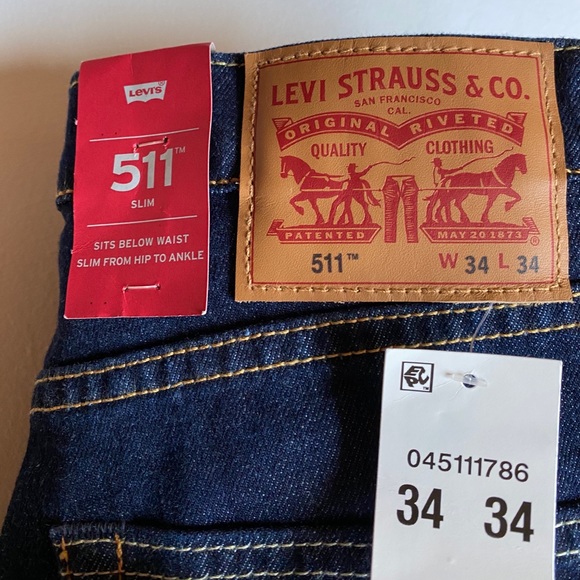 Levi’s 511 Dark Wash Slim-Fit Jeans - Picture 4 of 4
